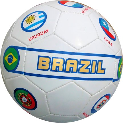 FIFA World Cup Soccer Ball Size 5, Brazil Flag 