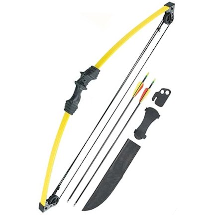 10Lb Youth Compound Bow Set Yellow