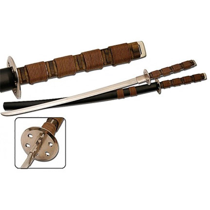 katana sword stainless steel tang length handle