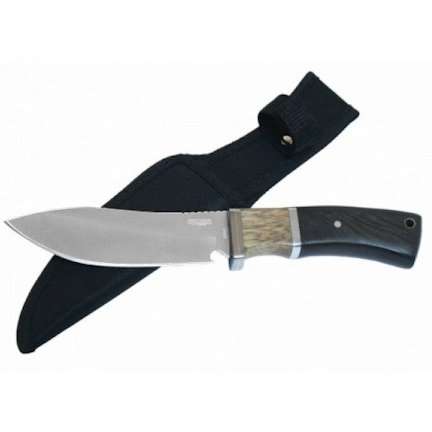 9.5 Inch Hunting Knife two tone Wood Handle