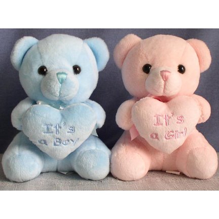 boy and girl teddy bears