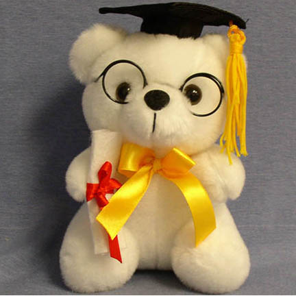 bear with graduation hat