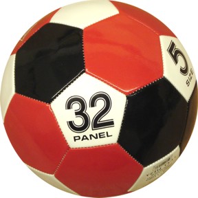 Size 2 Red, Black, White Soccer Ball