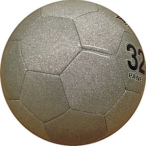 x(Sold Out) Size 3 Glitter Silver Soccer Ball