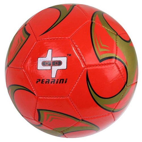 Size 5, 4Ply Red & Gold Design Soccer Ball