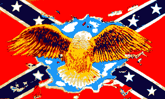 Eagle Sky Rebel Flag