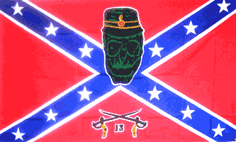 Skull Rebel Flag