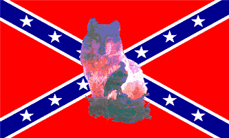 Wolf And Eagle Rebel Flag