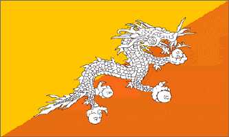 Bhutan 3ft x 5ft Country Flag