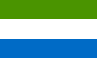 Sierra Leone 3ft x 5ft Country Flag