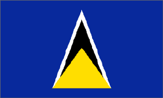 St Lucia 3ft x 5ft Country Flag