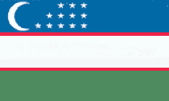 Uzbekistan 3ft x 5ft Country Flag