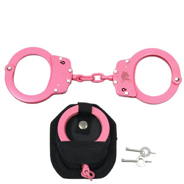 Handcuffs W/Chain Pink with Pouch